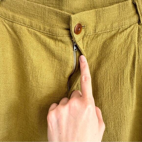 Far Afield Men's Size 3/34 Green Trouser 100% Cotton Italian Fabric Textured - Picture 8 of 10